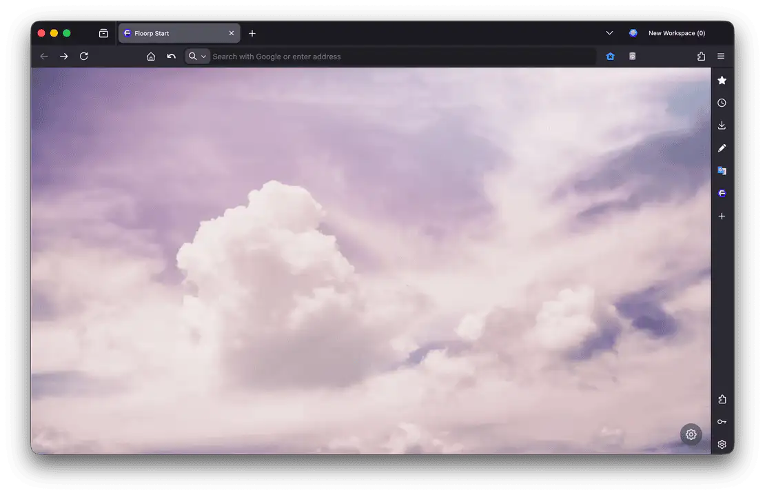 Start の要素をできるだけ非表示にした様子